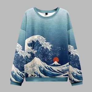 The Great Wave Off Fuji Ugly Christmas Sweater 2