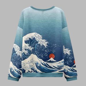 The Great Wave Off Fuji Ugly Christmas Sweater 3