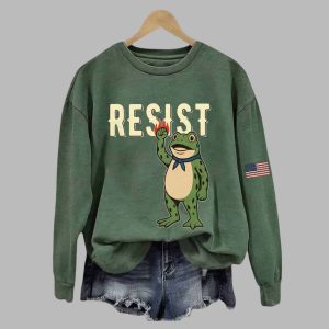 Women's Portland Frog Print Sweatshirt 3