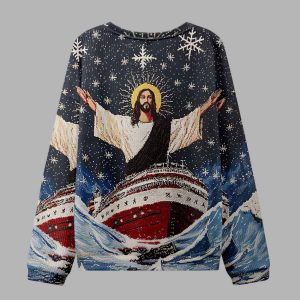 Jesus On A Cruise Ugly Christmas Sweater 3