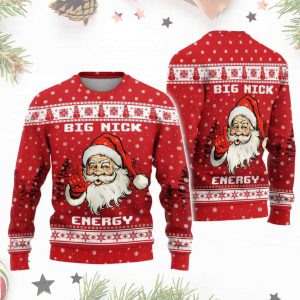 Santa Big Nick Energy Ugly Christmas Sweater 1 Santa Big Nick Energy Ugly Christmas Sweater 2
