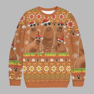 Where Is Human James Ugly Christmas Sweater 1 Where Is Human James Ugly Christmas Sweater