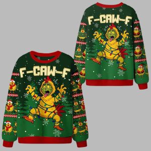 F-Caw-F Chicken Ugly Christmas Sweater