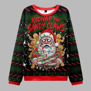 Santa Claus Kidnap The Sandy Claws Ugly Christmas Sweater