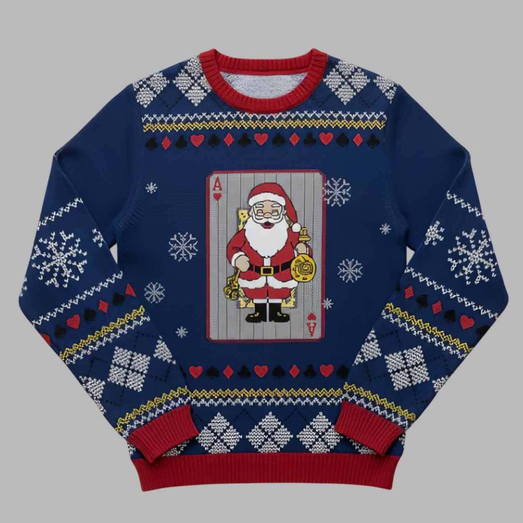 Ace of Santa Ugly Christmas Sweater