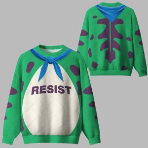 Resist Frog Suit Ugly Christmas Sweater