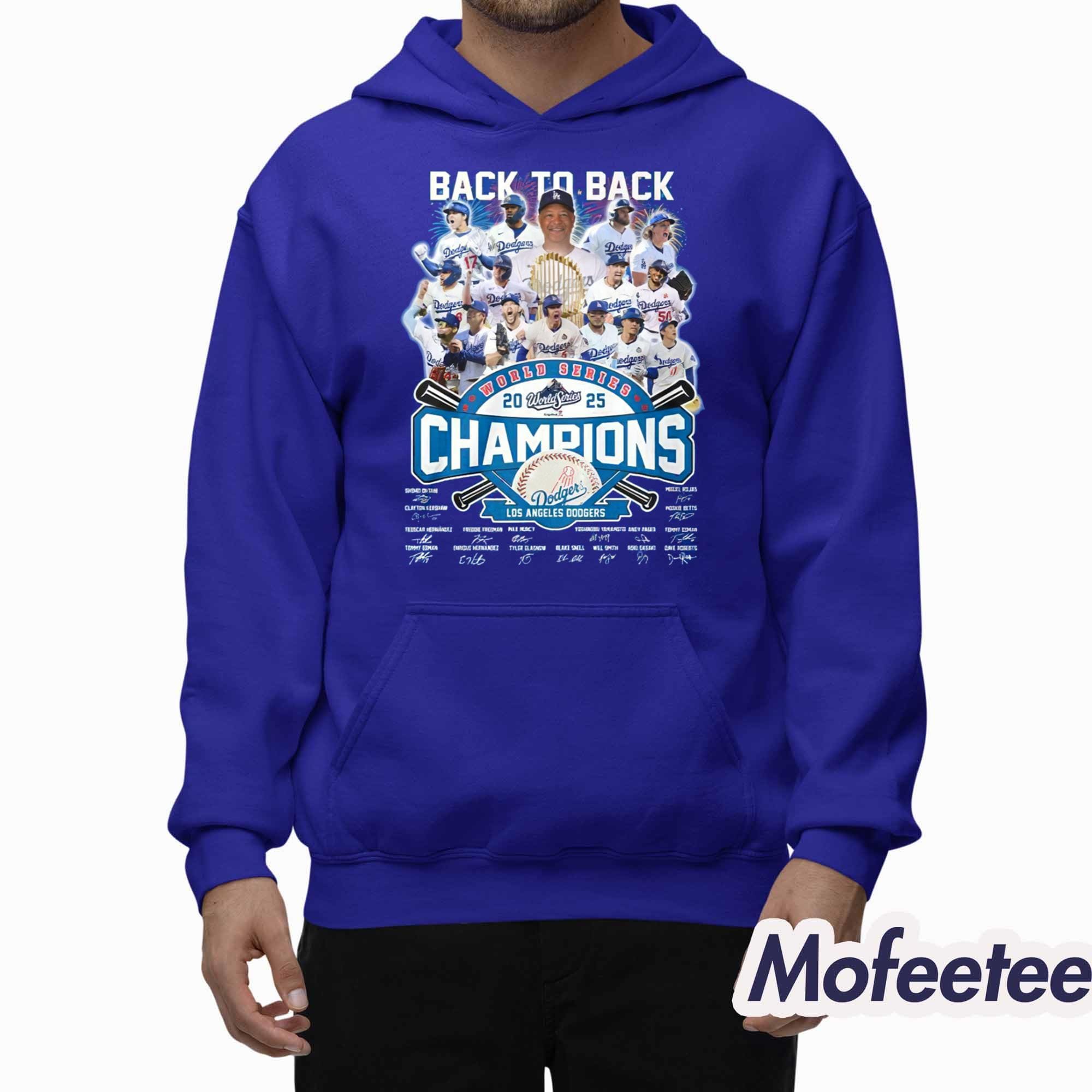 Back To Back World Series 2025 Champions Dodgers Shirt Back To Back World Series 2025 Champions Dodgers Shirt