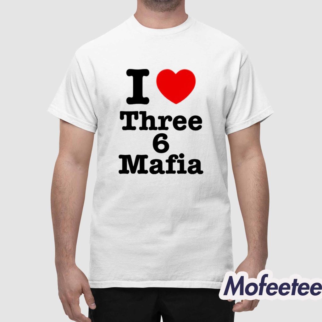 DJ Paul I Love Three 6 Mafia Shirt