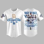 Dodgers 2025 World Series Back To Be Champions Baseball Jersey