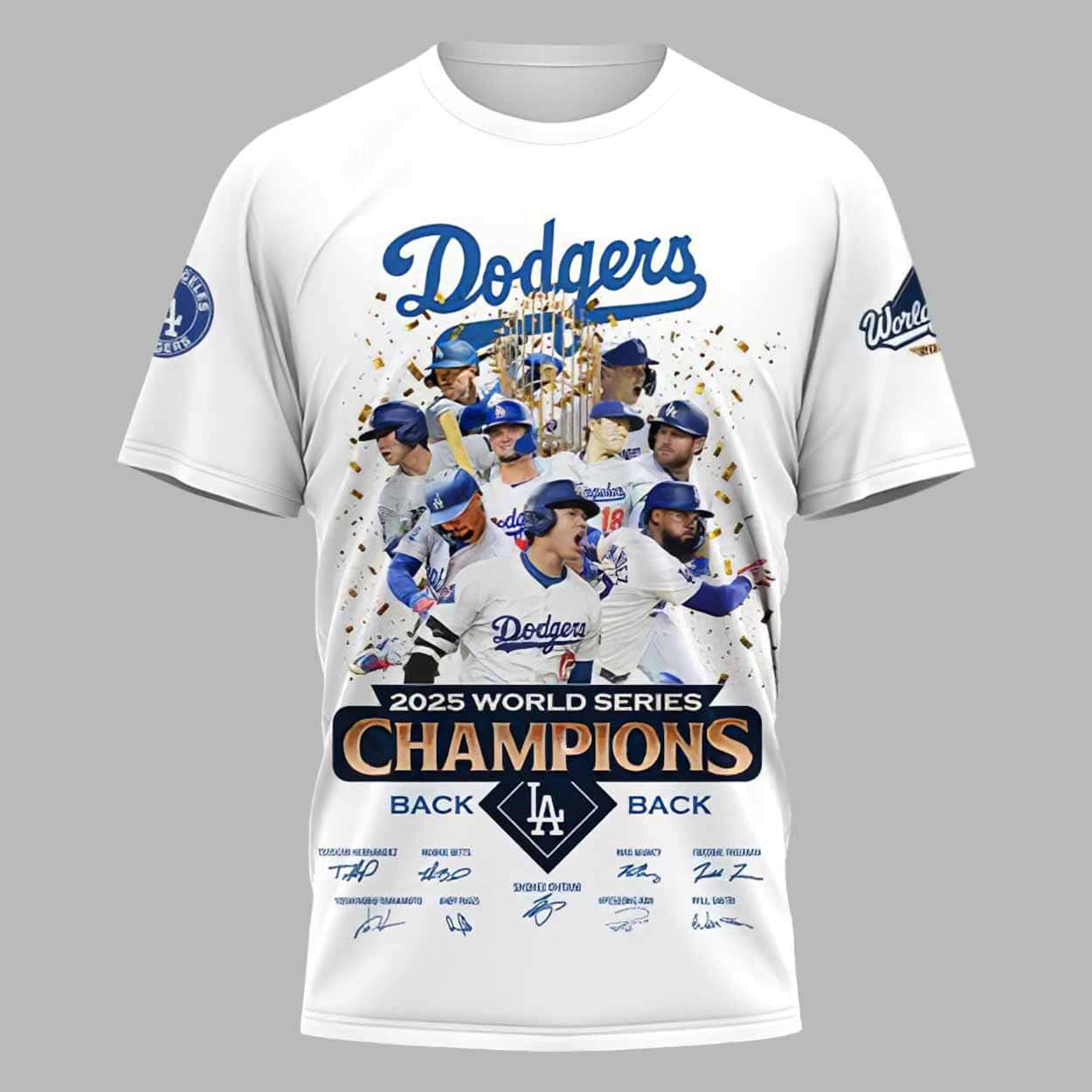 Dodgers 2025 World Series Champions Back To Back Shirt Dodgers 2025 World Series Champions Back To Back Shirt