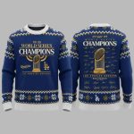 Dodgers Back To Back World Series 2025 Ugly Christmas Sweater