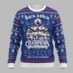 Dodgers Back to Back World Series Champions 2025 Ugly Christmas Sweater