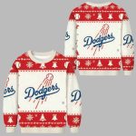 Dodgers Red Christmas Ugly Sweater