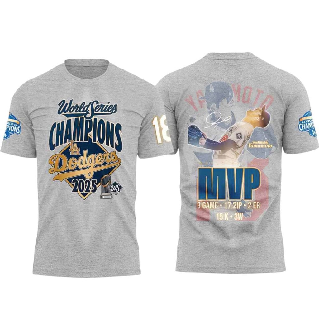 Dodgers World Series Champions Yamamoto MVP 2025 Shirt 1