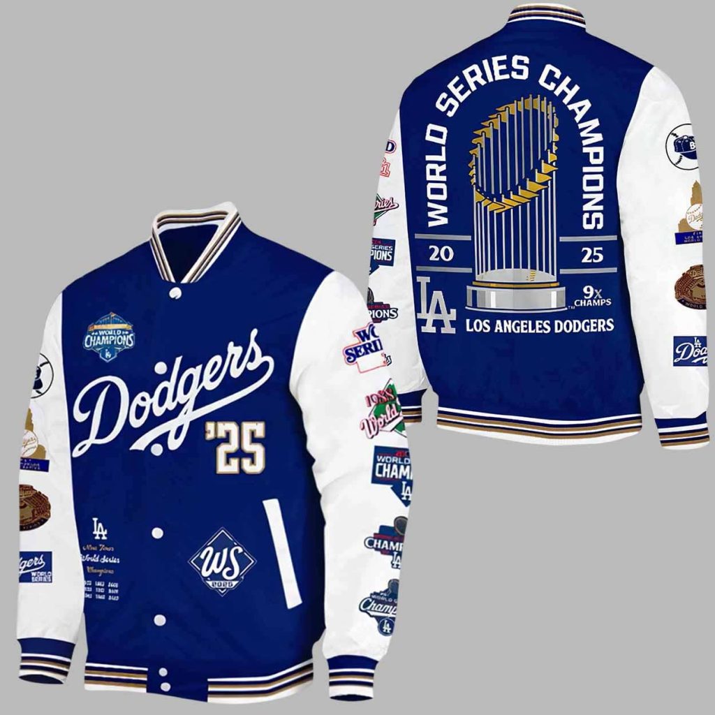 Dodgers World Series Champions x9 Bomber Jacket