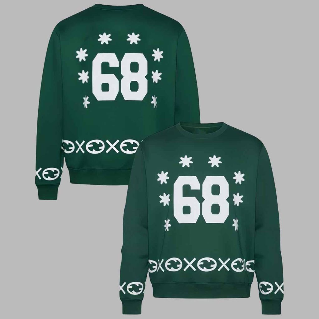 Eagles 68 Jordan Mailata Ugly Christmas Sweater
