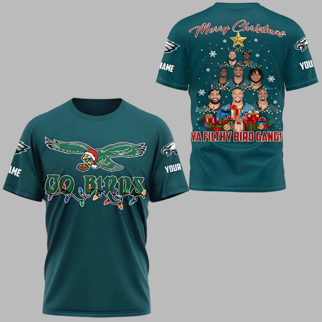 Eagles Go Birds Merry Christmas 2025 Shirt Eagles Go Birds Merry Christmas 2025 Shirt