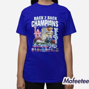 LA Dodgers Back 2 Back Champions World Series Shirt 2 LA Dodgers Back 2 Back Champions World Series Shirt 3