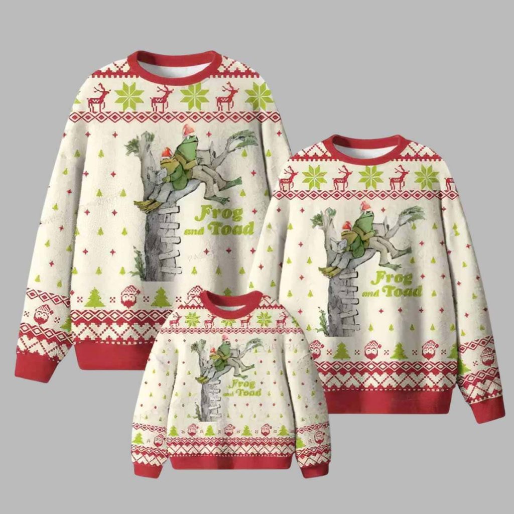 Frog and Toad Christmas Ugly Sweater Frog and Toad Christmas Ugly Sweater