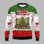 Green Frog Merry Christmas Ugly Sweater