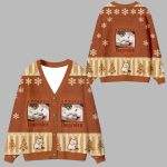 Ibuprofen Meme Cat Ugly Cardigan Sweater