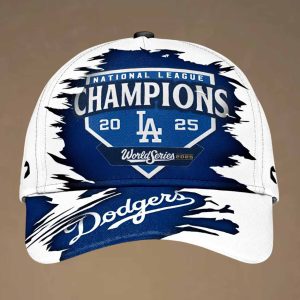 LA Dodgers 2025 NL Champions World Series Hat 1 LA Dodgers 2025 NL Champions World Series Hat 2