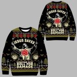 Jesus Saves Roll For Damage Ugly Christmas Sweater