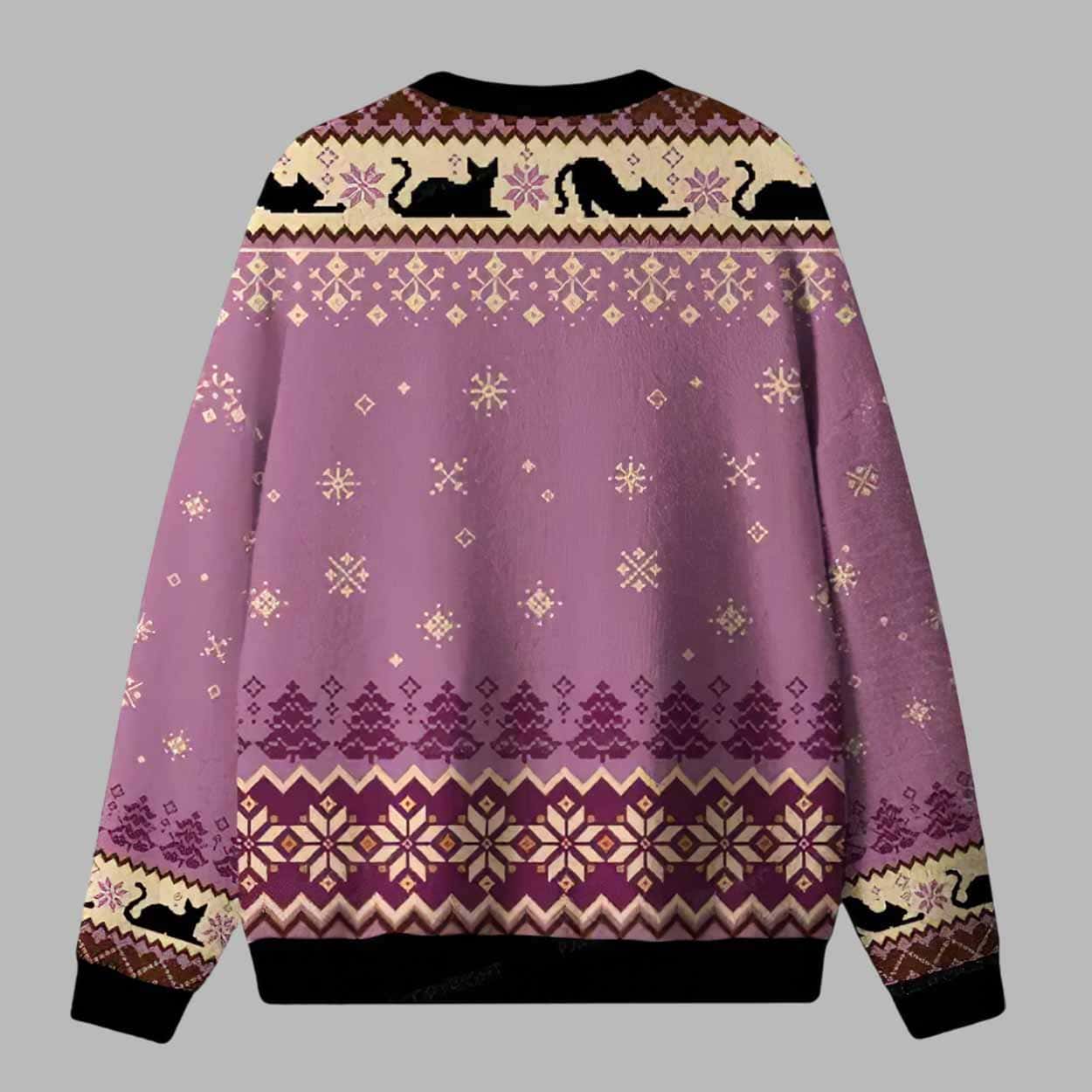 Just A Book Loving Cat Ugly Christmas Sweater Just A Book Loving Cat Ugly Christmas Sweater