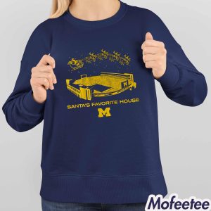 Michigan Football Santa's Favorite House Shirt