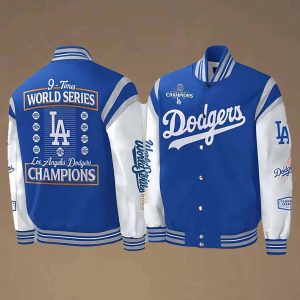 Dodgers 9 Times World Series Champions 2025 Baseball Jacket 2