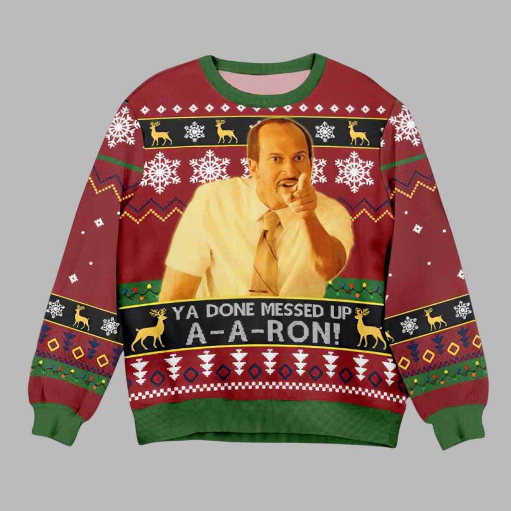 Key and Peele Ya Done Messed Up A A Ron Ugly Christmas Sweater 1