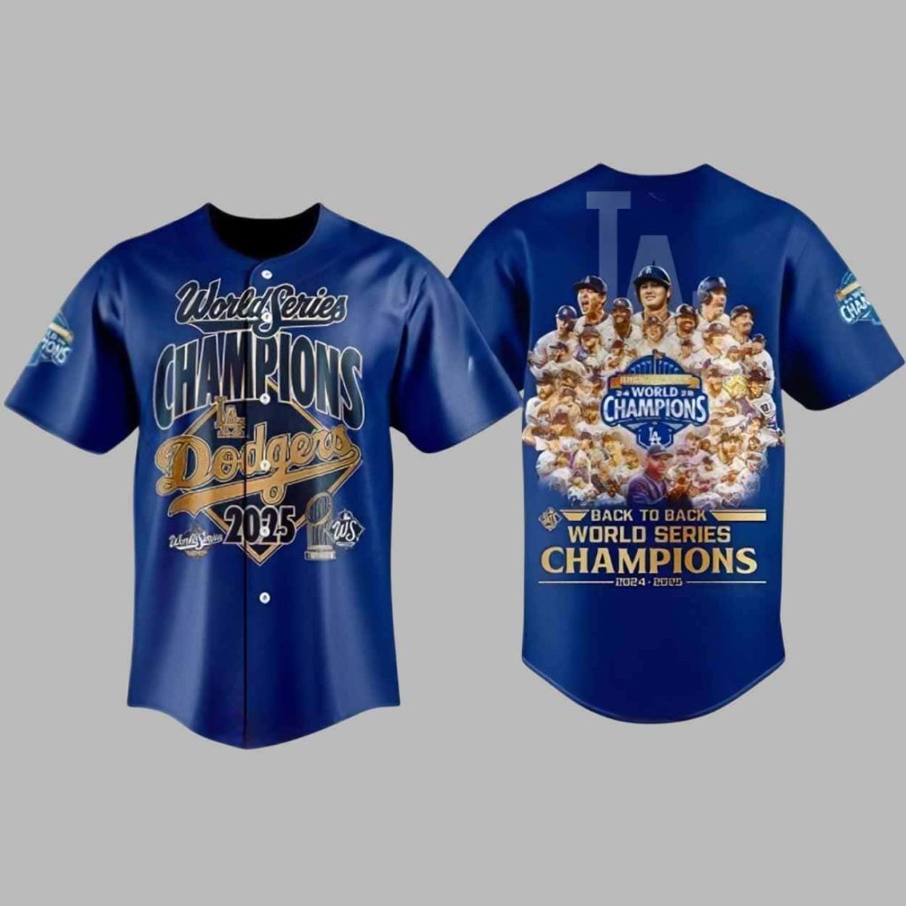 LA Dodgers 2025 World Series Champions Jersey 1