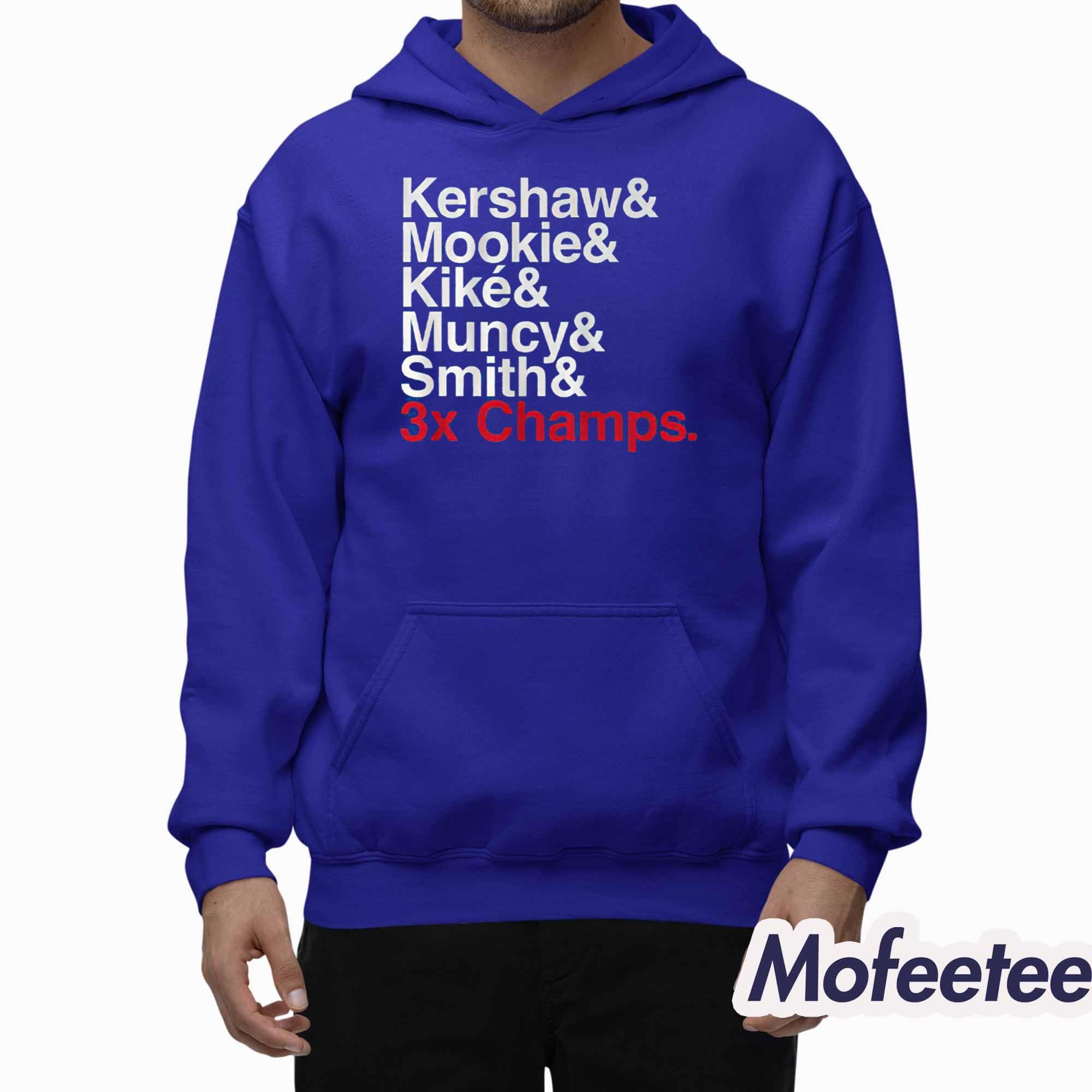 LA Dodgers Ampersand 3-Time Champs Shirt LA Dodgers Ampersand 3-Time Champs Shirt