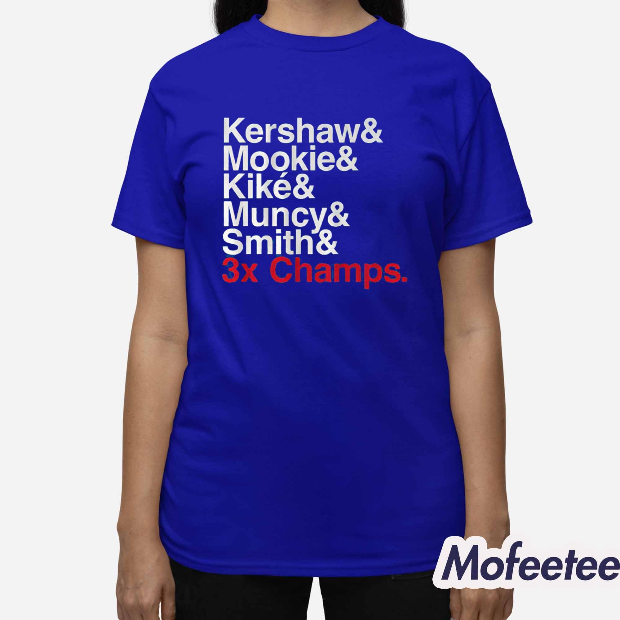 LA Dodgers Ampersand 3-Time Champs Shirt LA Dodgers Ampersand 3-Time Champs Shirt