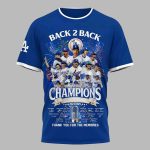 LA Dodgers Back 2 Back World Series Champions 2024 2025 Shirt