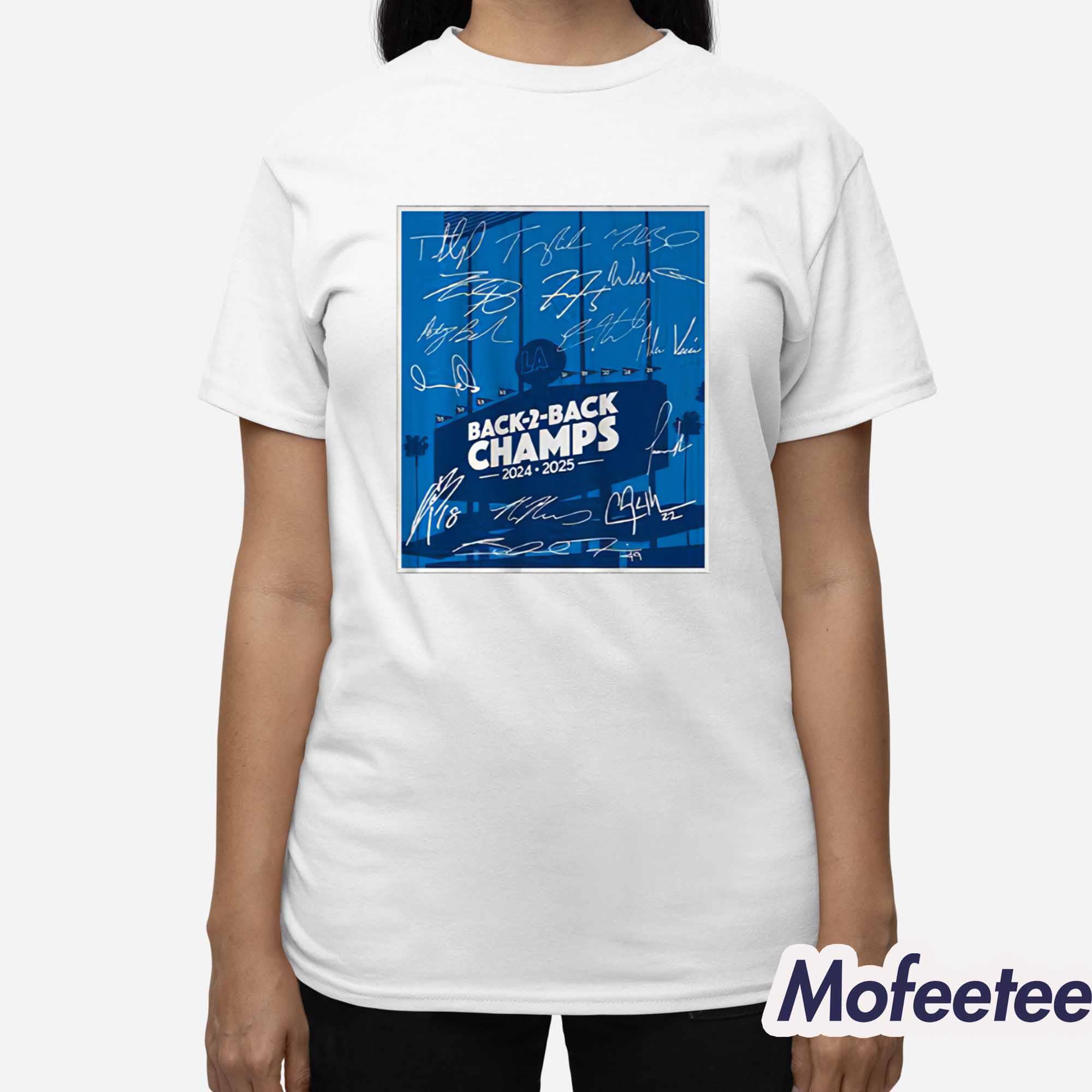 LA Dodgers Baseball Back-to-Back Champs Shirt LA Dodgers Baseball Back-to-Back Champs Shirt