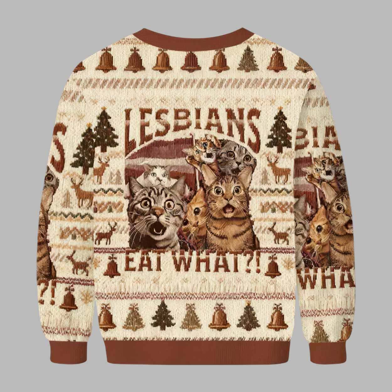 Lesbians Eat What Funny Ugly Christmas Sweater Lesbians Eat What Funny Ugly Christmas Sweater