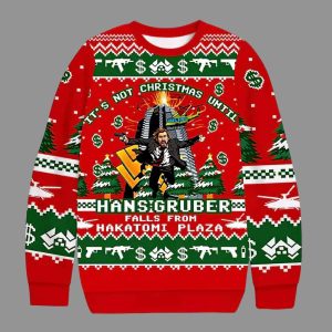 Hans Gruber Nakatomi Plaza Ugly Christmas Sweater