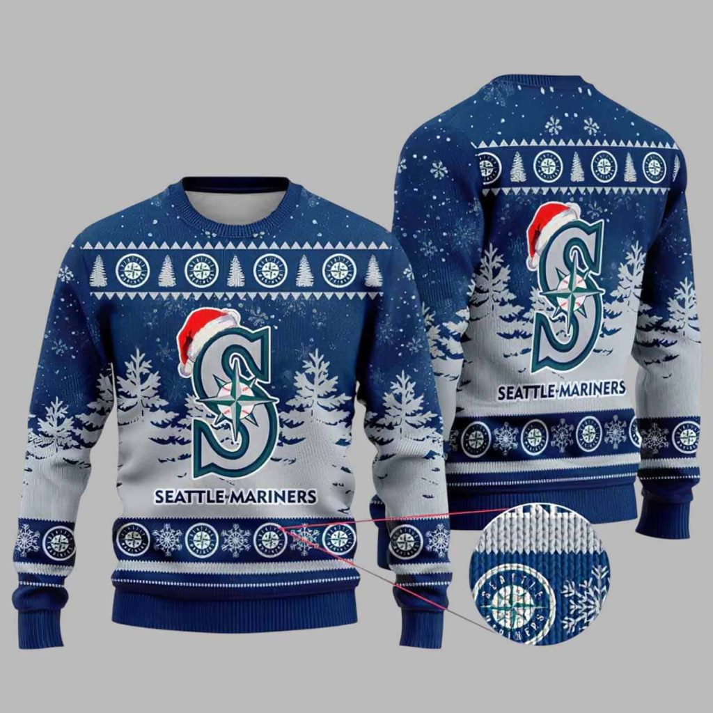 Mariners Snowflakes 2025 Ugly Christmas Sweater