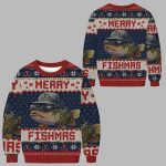 Merry Fishmas Christmas Ugly Sweater