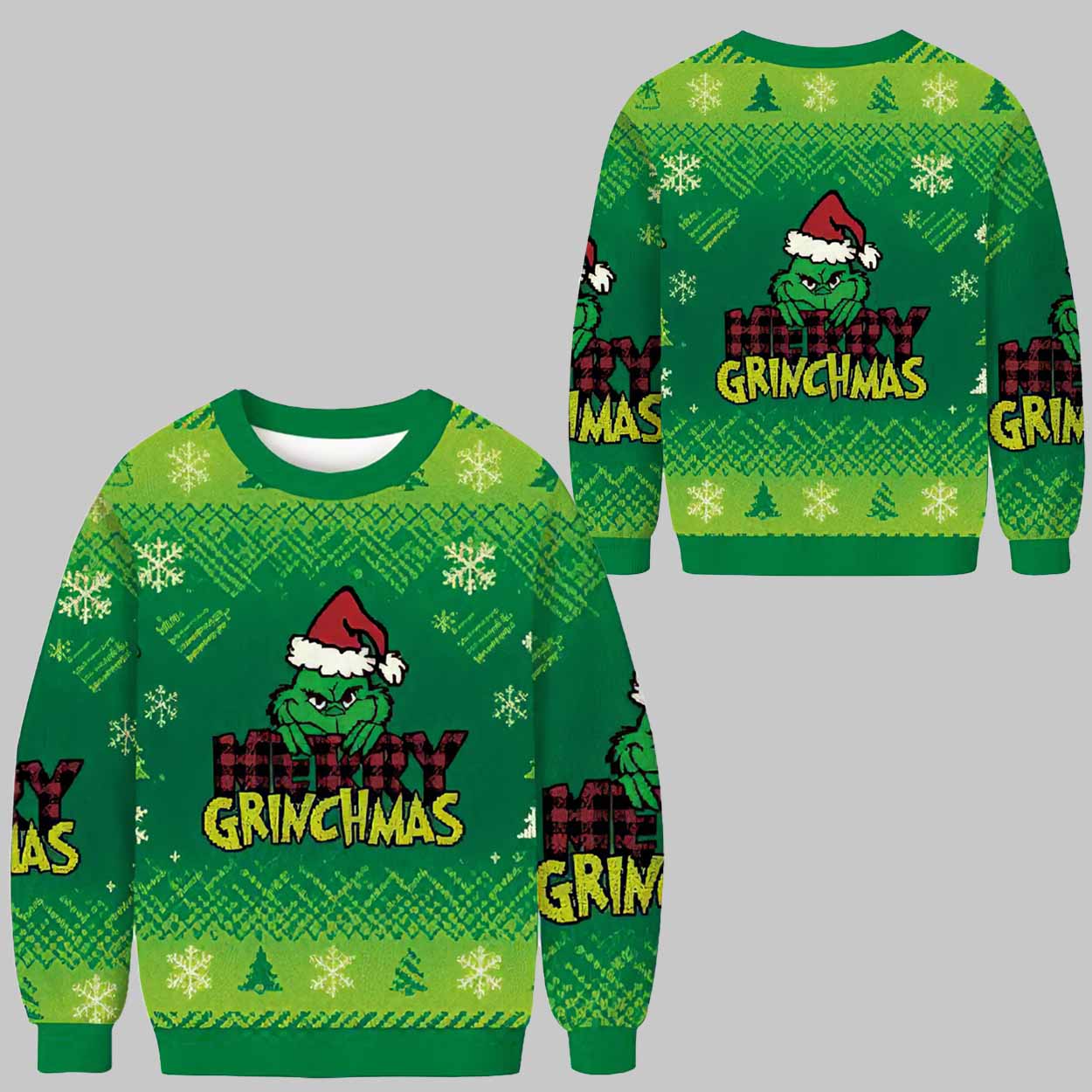 Merry Grnchmas Christmas Ugly Sweater Merry Grnchmas Christmas Ugly Sweater