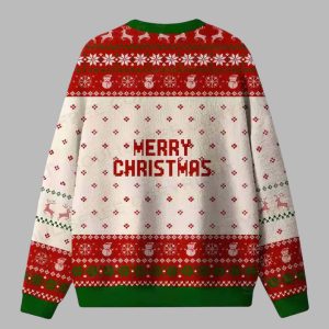 Overstimulated and Festive AF Raccoon Ugly Christmas Sweater