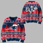NE Patriots 1960 Ugly Christmas Sweater