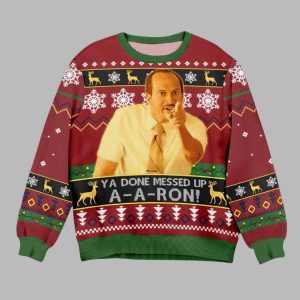 Key and Peele Ya Done Messed Up A A Ron Ugly Christmas Sweater 1