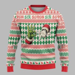 Six Seven Meme Personalized Ugly Christmas Sweater