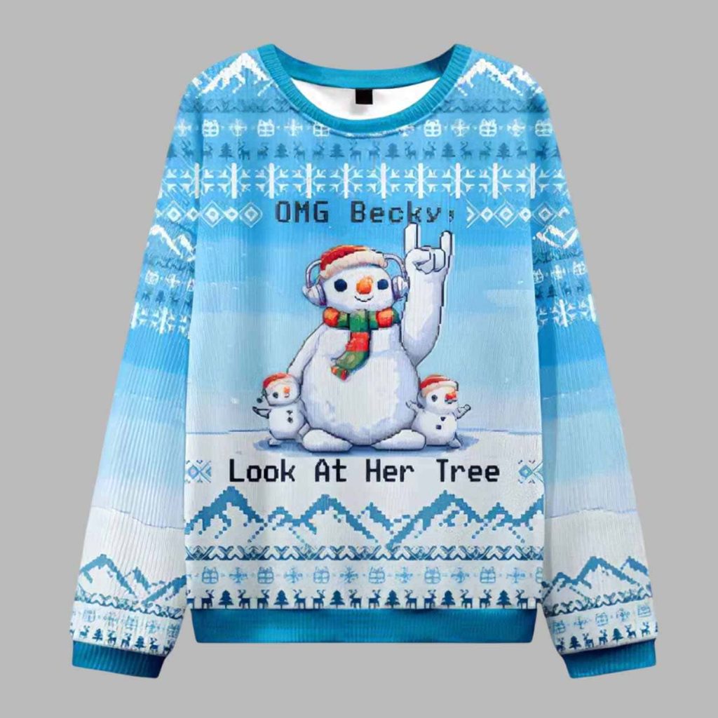 OMG Becky Look at Her Tree Ugly Christmas Sweater