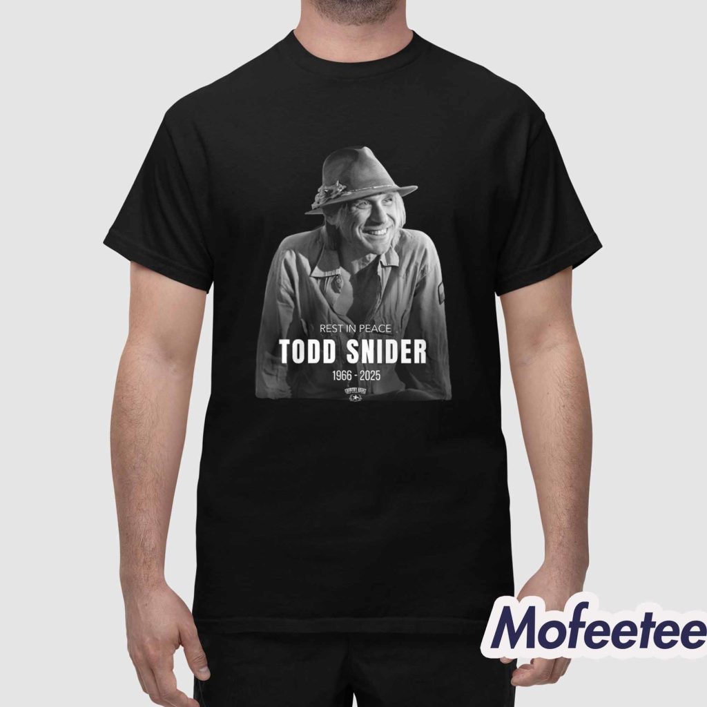 RIP Todd Snider 1966 2025 Shirt