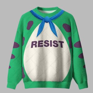 Resist Frog Suit Ugly Christmas Sweater 1 Resist Frog Suit Ugly Christmas Sweater