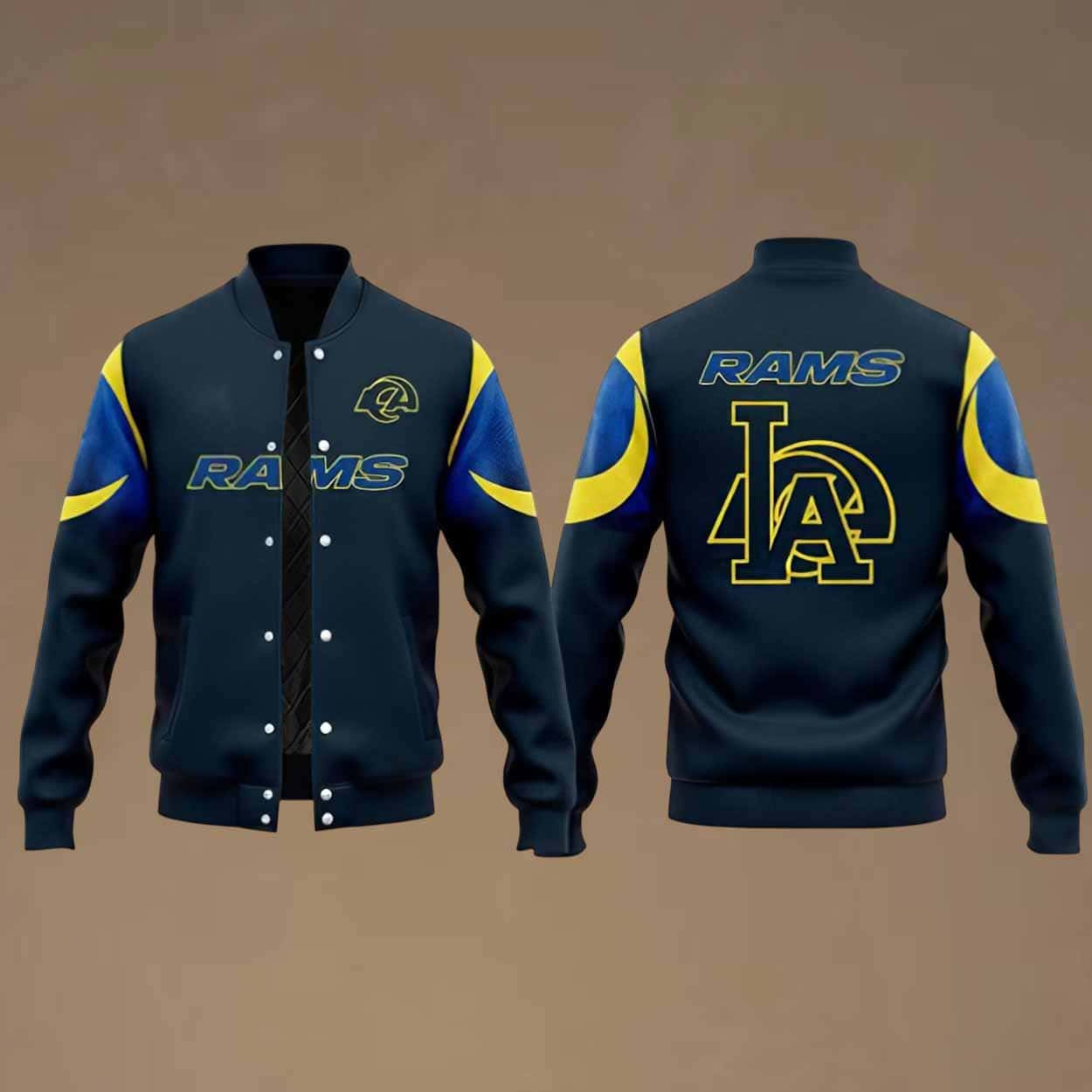 Rams Rivalries Midnight Mod Baseball 2025 Jacket Rams Rivalries Midnight Mod Baseball 2025 Jacket