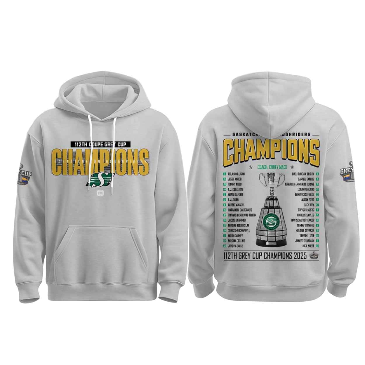 Roughriders 112th Grey Cup Champs 2025 Shirt Hoodie Roughriders 112th Grey Cup Champs 2025 Shirt Hoodie